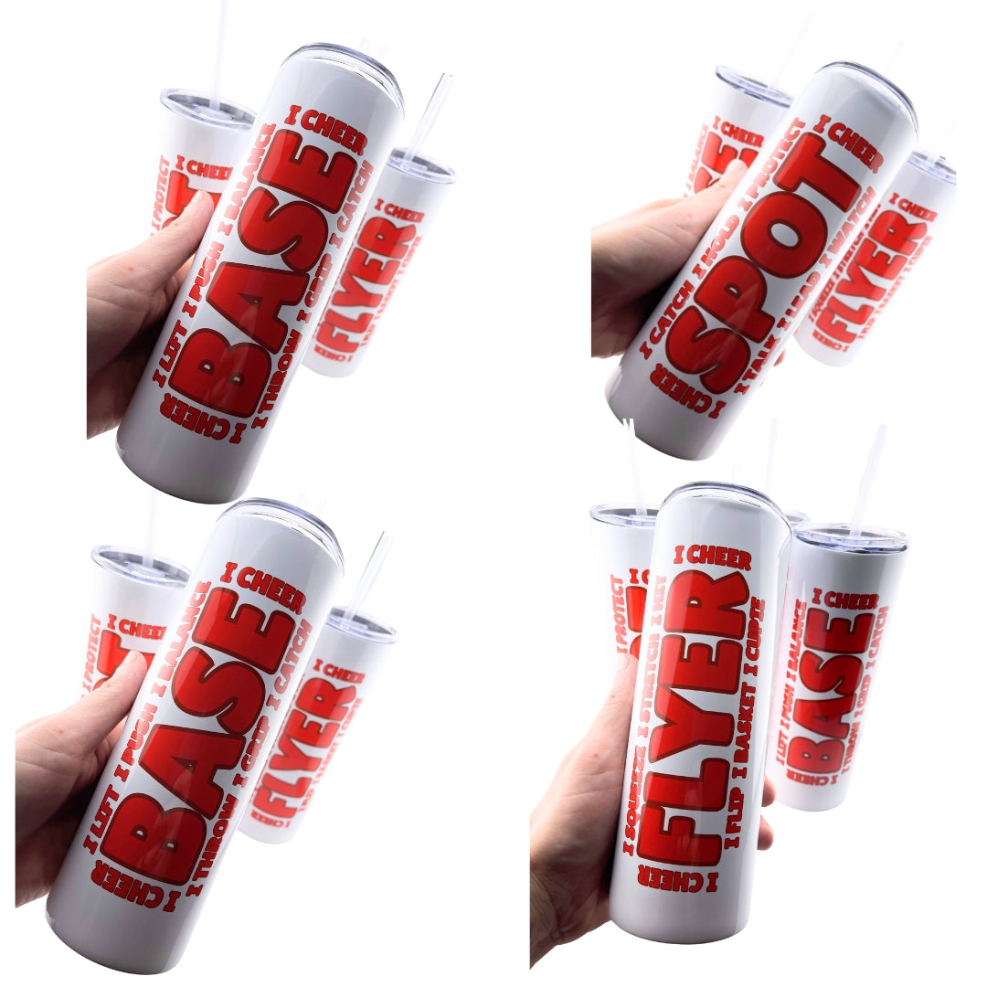Chumblers 4 piece Stunt Group Set Red
