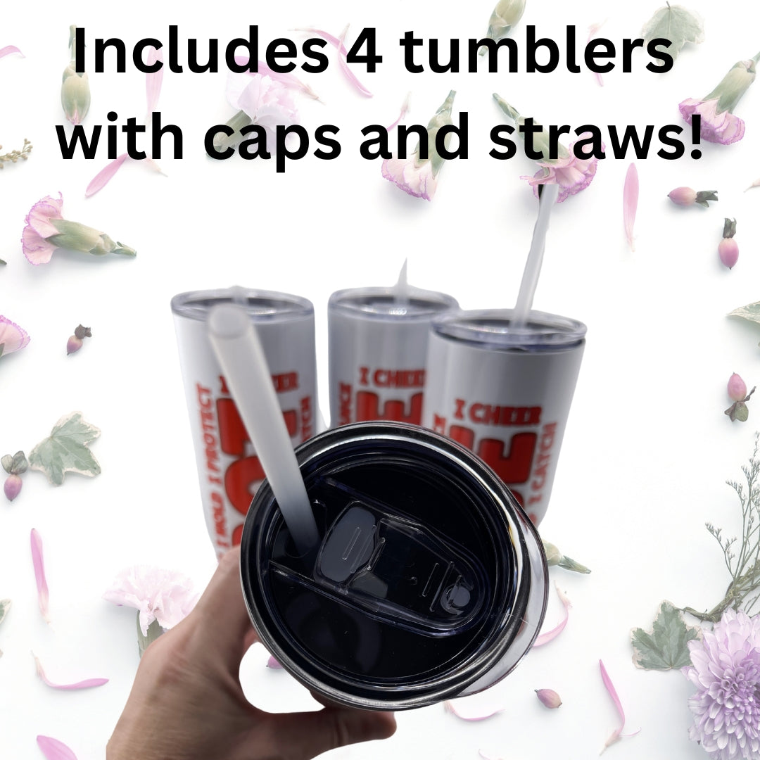 Chumblers 4 piece Stunt Group Set Red