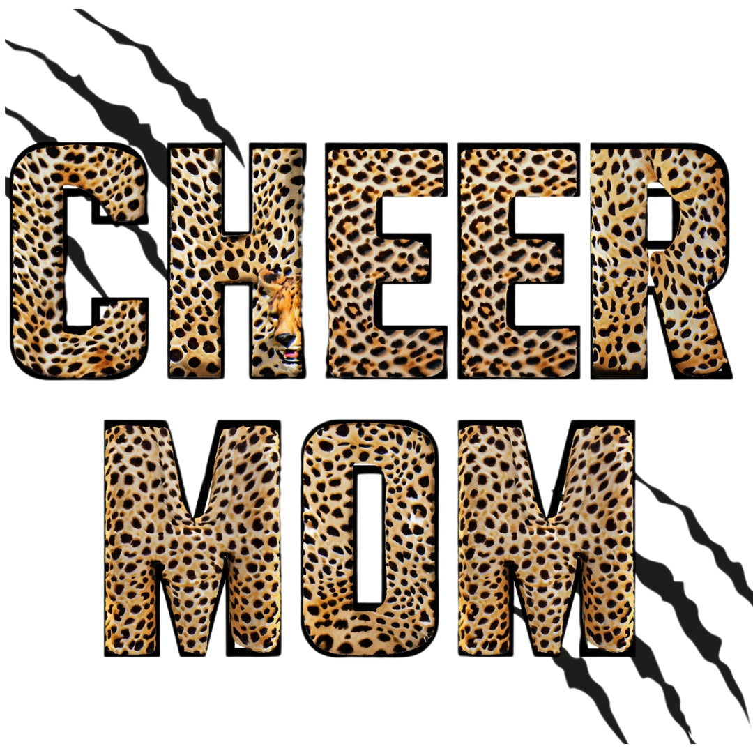 CHUMBLERS 20 Oz Stainless Steel Tumblers Cheer Mom Cheetah