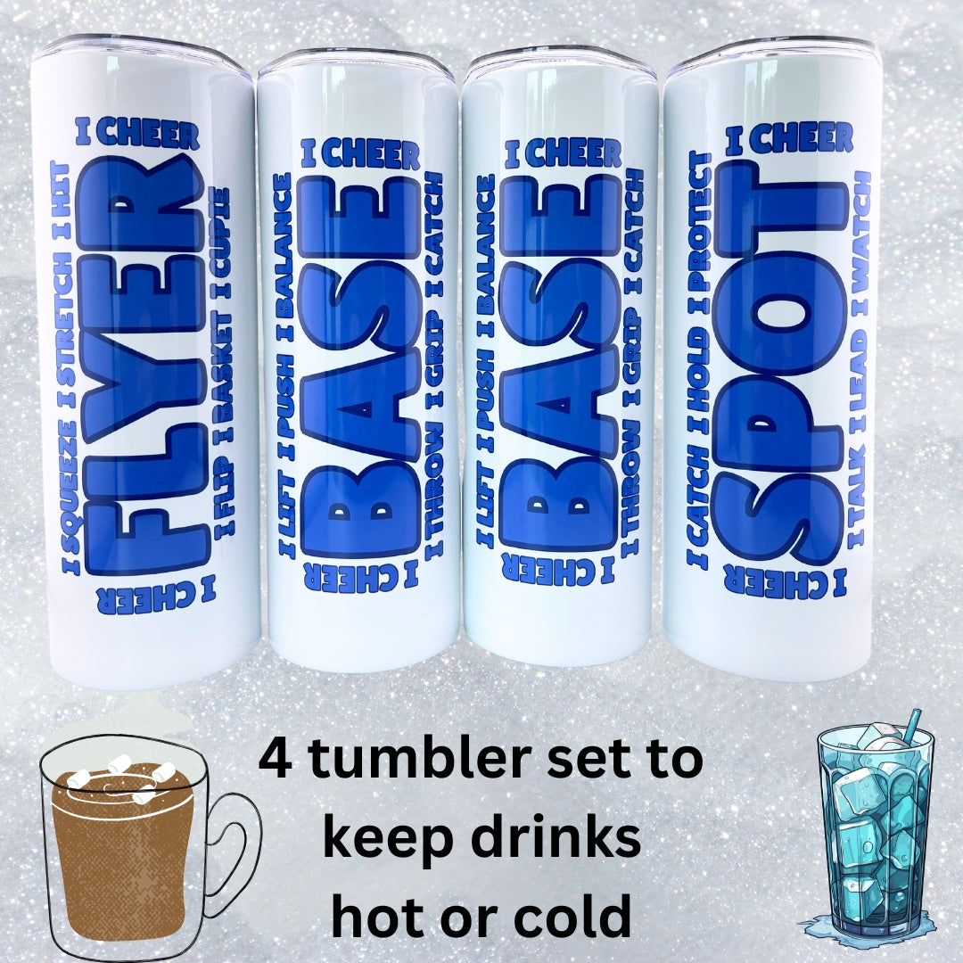 Chumblers 4 piece Stunt Group Set Blue