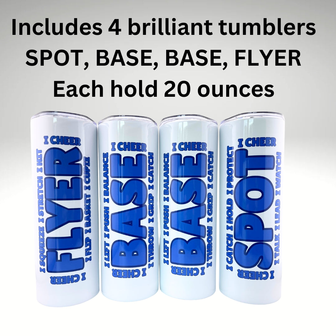 Chumblers 4 piece Stunt Group Set Blue