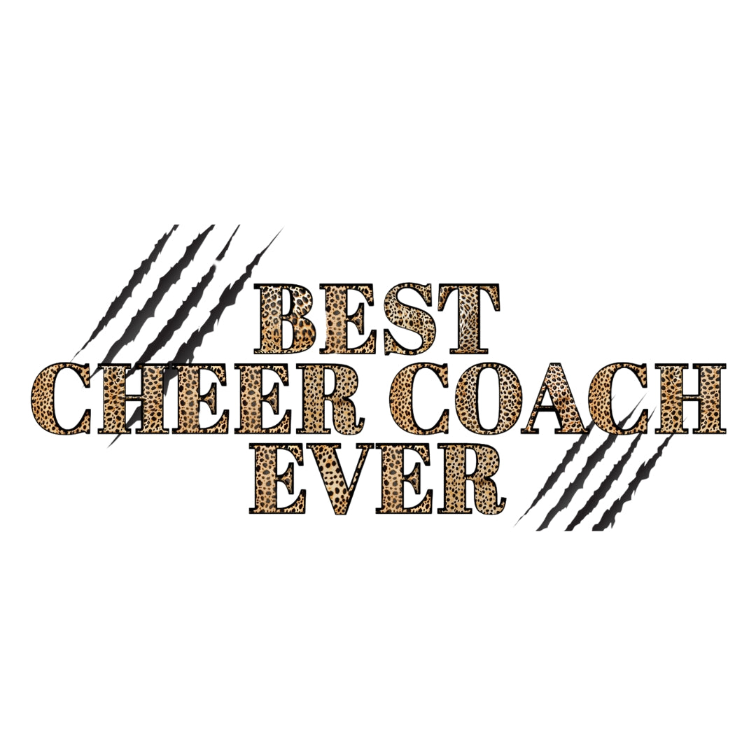 CHUMBLERS 20 Oz Stainless Steel Tumblers Best Cheer Coach Ever Cheetah