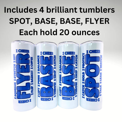 Chumblers 4 piece Stunt Group Set Blue