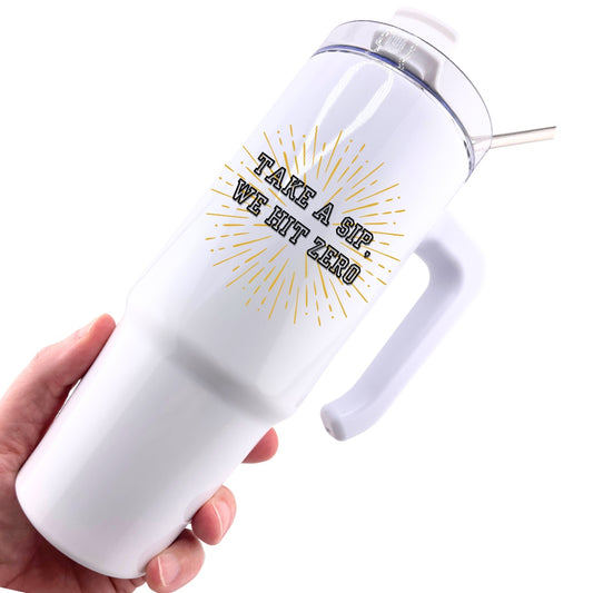 CHUMBLERS 30 Oz Stainless Steel Tumblers with Handle Take A Sip